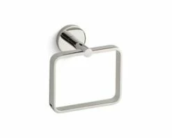 Promo 🎁 Kallista One™ Rectangular Closed Towel Ring in Nickel Silver 😉