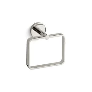 Promo 🎁 Kallista One™ Rectangular Closed Towel Ring in Nickel Silver 😉