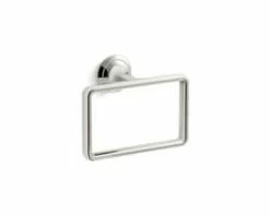 Cheapest ✔️ Kallista Script™ Rectangular Closed Towel Ring in Nickel Silver 😍