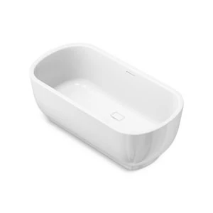 Cheap ⌛ Kallista Laura Kirar 65-15/16 x 33-15/16 in. Freestanding Bathtub in Stucco White 🔔