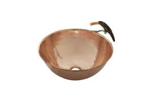 Brand new ⌛ Thompson Avem 5-1/2 in. 1-Bowl Drop-In and Vessel Lavatory Sink in Rose Gold ✨ - Image 2