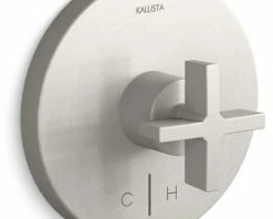 Best deal 🤩 Kallista One™ Single Handle Bathtub & Shower Faucet in Brushed Nickel (Trim Only) 🎁