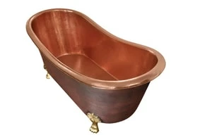 Hot Sale ๐ Thompson Hibernia 70 x 30 in. Freestanding Bathtub in Polished Copper with Antique Copper ๐ฅ