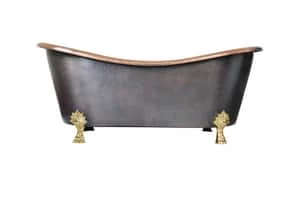 Hot Sale ๐ Thompson Hibernia 70 x 30 in. Freestanding Bathtub in Polished Copper with Antique Copper ๐ฅ - Image 2