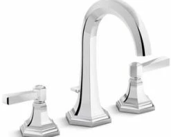 Best reviews of 🥰 Kallista For Town Deck Mount Widespread Bathroom Sink Faucet with Double Lever Handle, Tall Spout in Polished Chrome ⌛