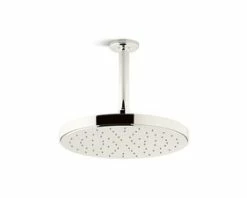 New 🔥 Kallista Laura Kirar Single Function Rain Showerhead in Nickel Silver 🎉