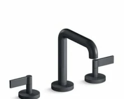 Budget ⌛ Kallista One™ Two Handle Widespread Bathroom Sink Faucet in Gun Metal 🎉