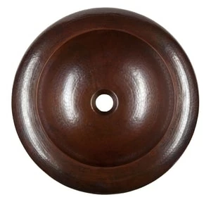 Buy 😉 Thompson Mandala 1-Bowl Vessel Bathroom Sink in Black Copper 👍