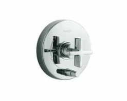 Coupon 🌟 Kallista One™ Tub and Shower Pressure Balancing Valve Trim with Single Cross Handle and Diverter in Polished Chrome 👍