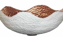 Coupon โ Thompson Laguna 5-1/8 in. 1-Bowl Drop-In and Vessel Lavatory Sink in Rose Gold with White Enamel โ