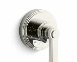 Promo 😉 Kallista Vir Stil® Minimal Trim with Single Lever Handle 1/2 in. P29527-00 and 3/4 in. P29528-00 Volume Control Valves in Nickel Silver 👏