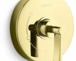Deals 🔔 Kallista One™ Single Handle Bathtub & Shower Faucet in Unlacquered Brass (Trim Only) 🎉