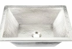 Coupon 👏 Thompson Tonala Dual Mount Basin in 🔨 Hammered Nickel 👍